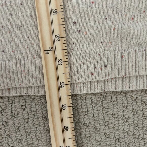 J. Jill Weaver Collection Sweater Womens SZM Round Neck Pullover Beige Speckled - Picture 8 of 8